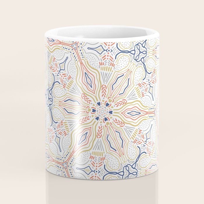 Modern mosaic mandalas Coffee Mug Gallery Image 4