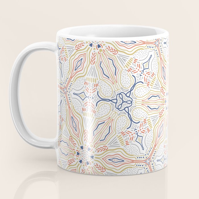 Modern mosaic mandalas Coffee Mug Gallery Image 3
