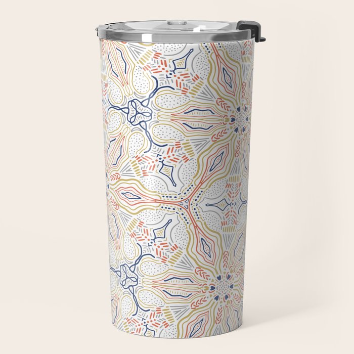 Modern mosaic mandalas Travel Mug Gallery Image 2