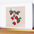 Strawberries and leaves Wall Mural Gallery Image 2