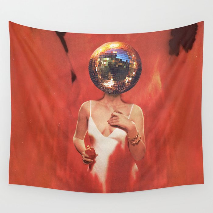 Disco Girl Wall Tapestry Gallery Image 4