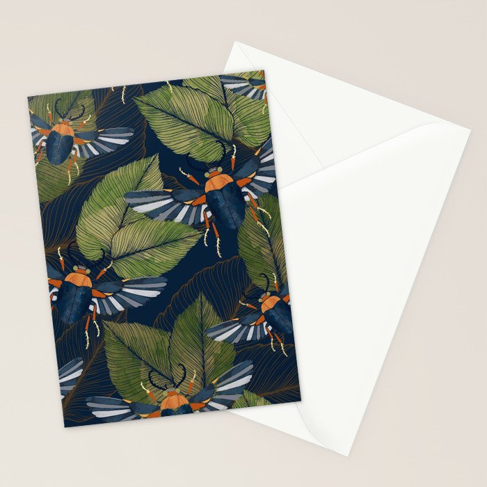 Autumn Scarab Stationery Card Gallery Image 2