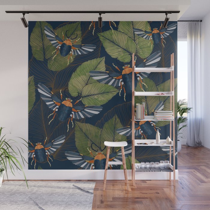 Autumn Scarab Wall Mural Gallery Image 1
