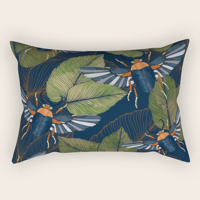 Autumn Scarab Rectangular Pillow Gallery Image 2