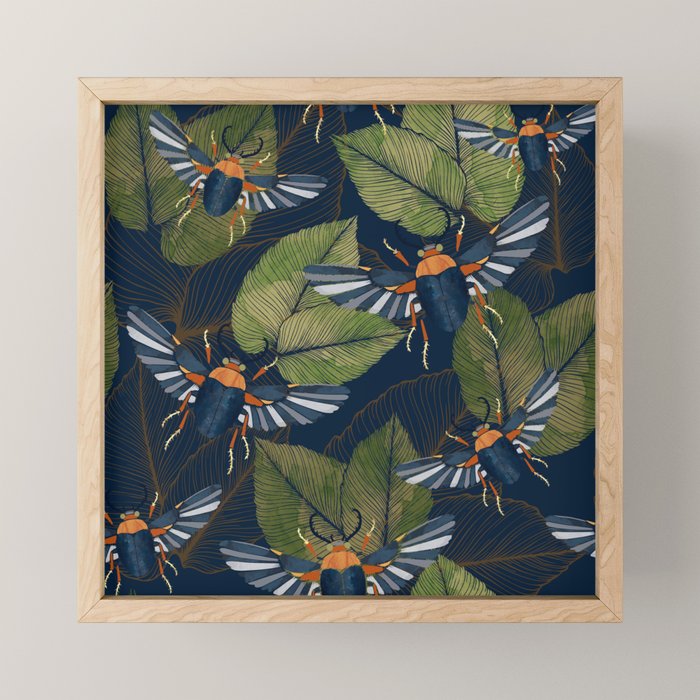Autumn Scarab Mini Art Print Gallery Image 1