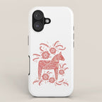 Swedish Dala Horse Red iPhone Case Gallery Image 1