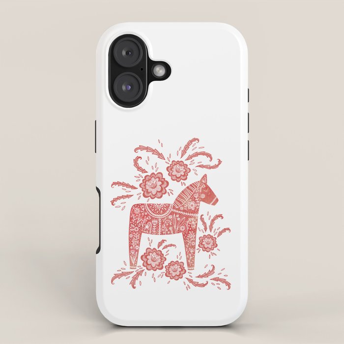 Swedish Dala Horse Red iPhone Case Gallery Image 1