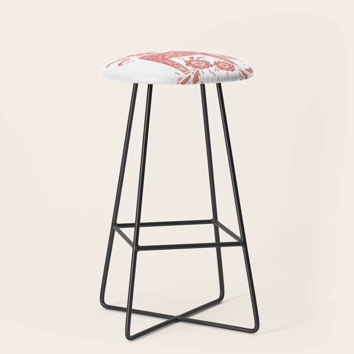 Swedish Dala Horse Red Stool Gallery Image 1