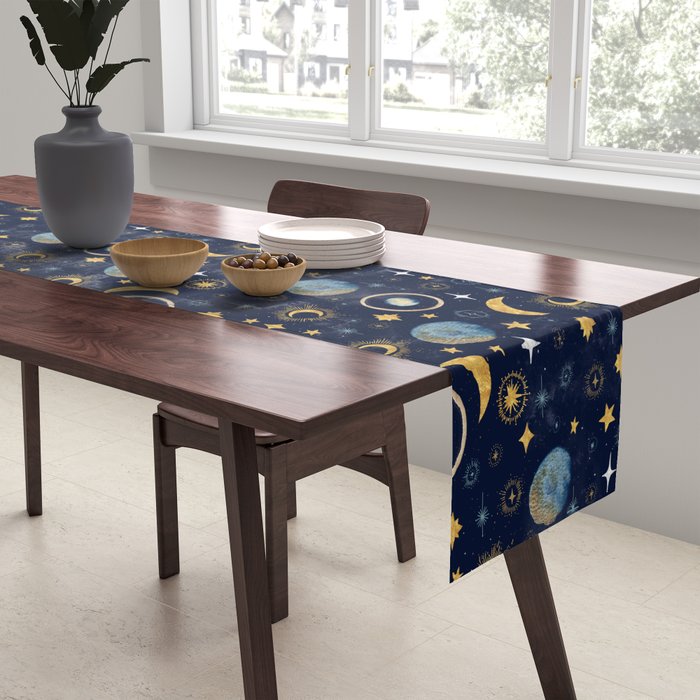 Starry night sky ABS 1 Table Runner Gallery Image 2