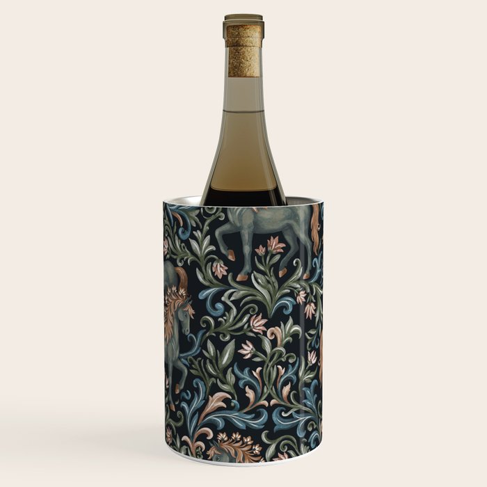 Whimsical Horses Botanicals II Wine Chiller Gallery Image 3