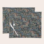 Whimsical Horses Botanicals II Placemat Gallery Image 1