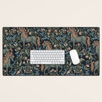 Whimsical Horses Botanicals II Desk Mat Gallery Image 1