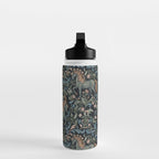Whimsical Horses Botanicals II Water Bottle Gallery Image 3