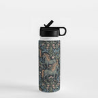Whimsical Horses Botanicals II Water Bottle Gallery Image 1