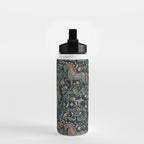 Whimsical Horses Botanicals II Water Bottle Gallery Image 2