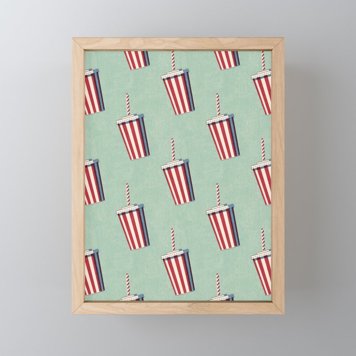 FAST FOOD / Softdrink - pattern Mini Art Print Gallery Image 1