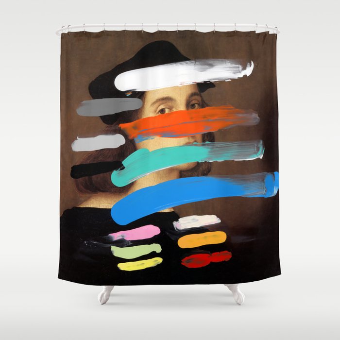 Composition 756 Shower Curtain Gallery Image 1