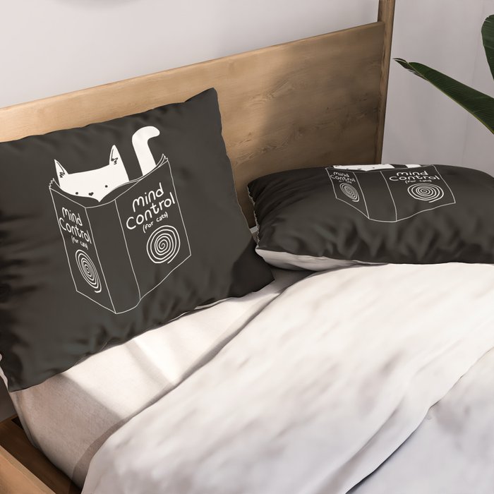 Mind Control 4 Cats Pillow Sham Gallery Image 2
