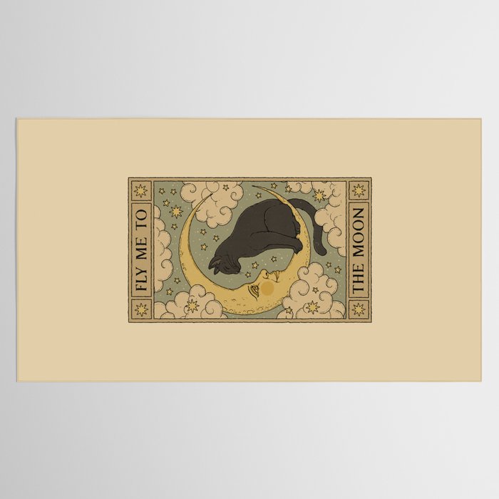 Fly Me to The Moon Tablecloth Gallery Image 2