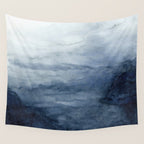 Indigo Abstract Painting | No.2 Wall Tapestry Gallery Image 4