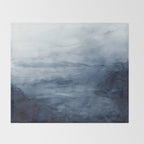 Indigo Abstract Painting | No.2 Throw Blanket Gallery Image 2