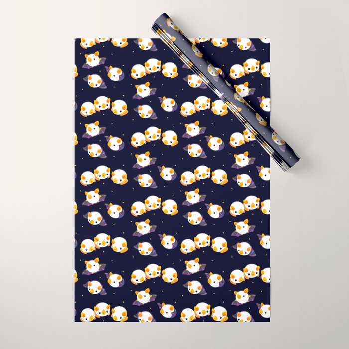 Honduran white bat (Flying mochi) Wrapping Paper Gallery Image 1