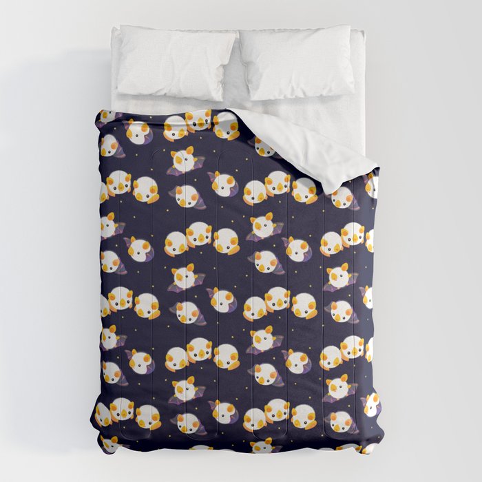 Honduran white bat (Flying mochi) Comforter Gallery Image 6