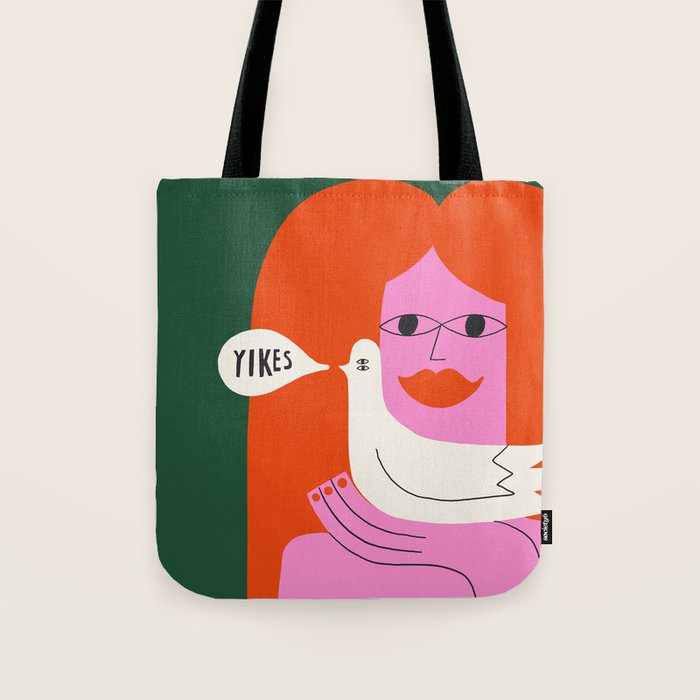 Yikes! Tote Bag Gallery Image 1