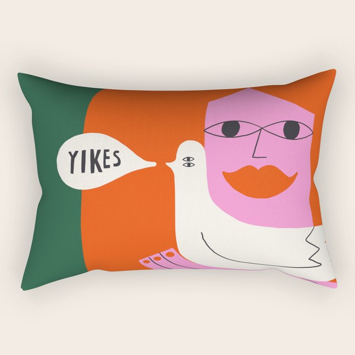 Yikes! Rectangular Pillow Gallery Image 2