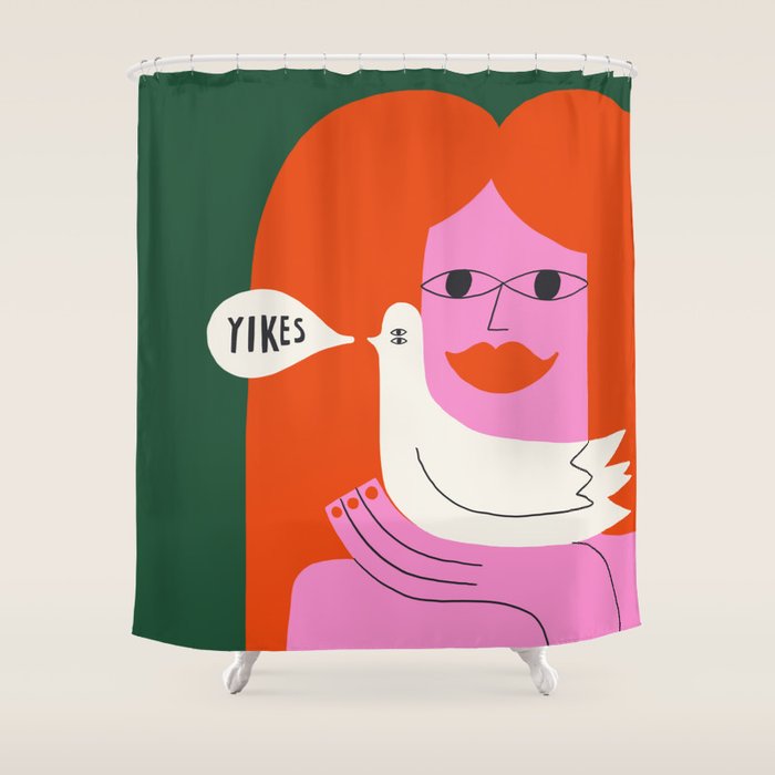 Yikes! Shower Curtain Gallery Image 1