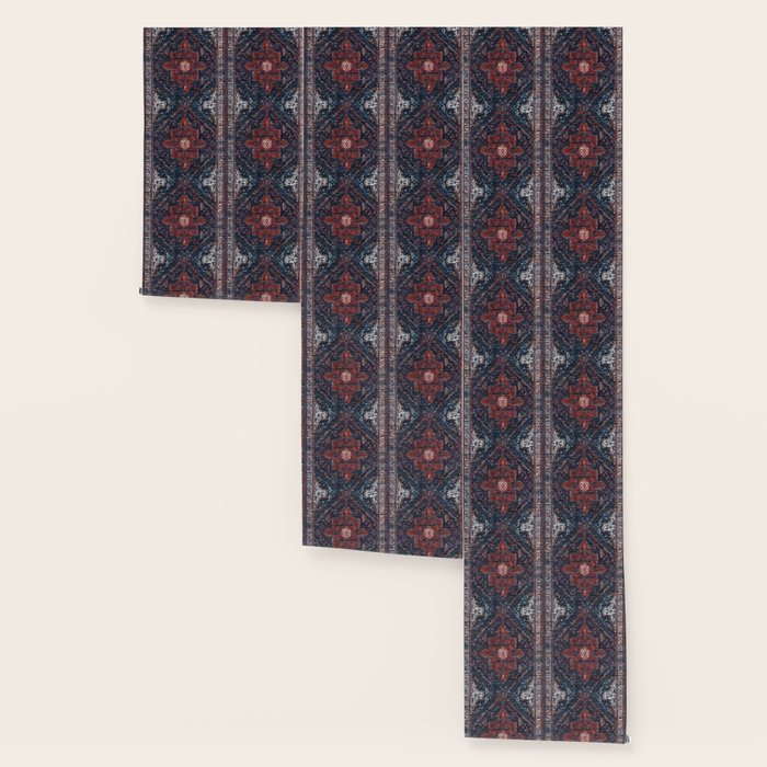 Persian blue and red retro rug Wallpaper Gallery Image 3