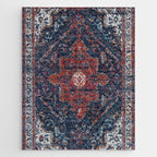 Persian blue and red retro rug Jigsaw Puzzle Gallery Image 1