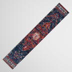 Persian blue and red retro rug Table Runner Gallery Image 3
