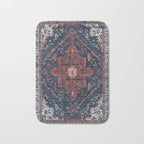 Persian blue and red retro rug Bath Mat Gallery Image 1