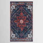 Persian blue and red retro rug Tablecloth Gallery Image 2