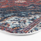 Persian blue and red retro rug Bath Mat Gallery Image 3