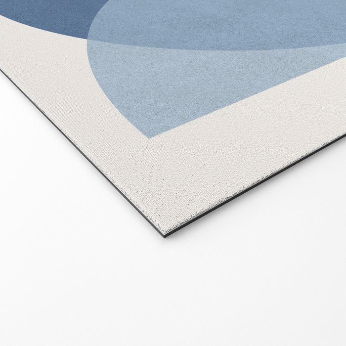Circle Half-circle - Blue Welcome Mat Gallery Image 2