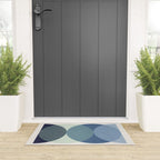 Circle Half-circle - Blue Welcome Mat Gallery Image 3