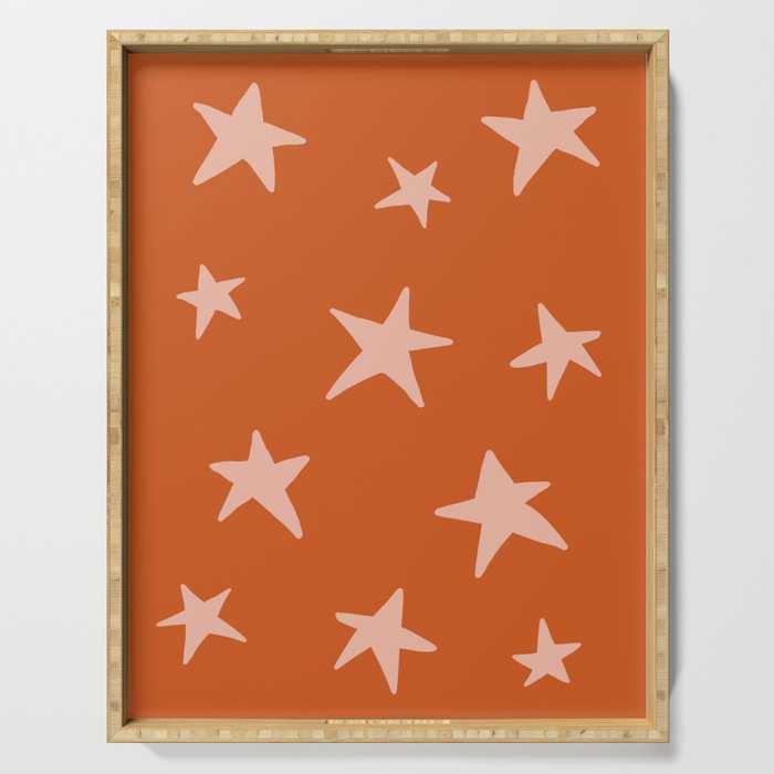 Stars Pumpkin Spice Serving Tray Gallery Image 1