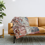 Aesthetic Boho Eclectic Throw Blanket Gallery Image 1
