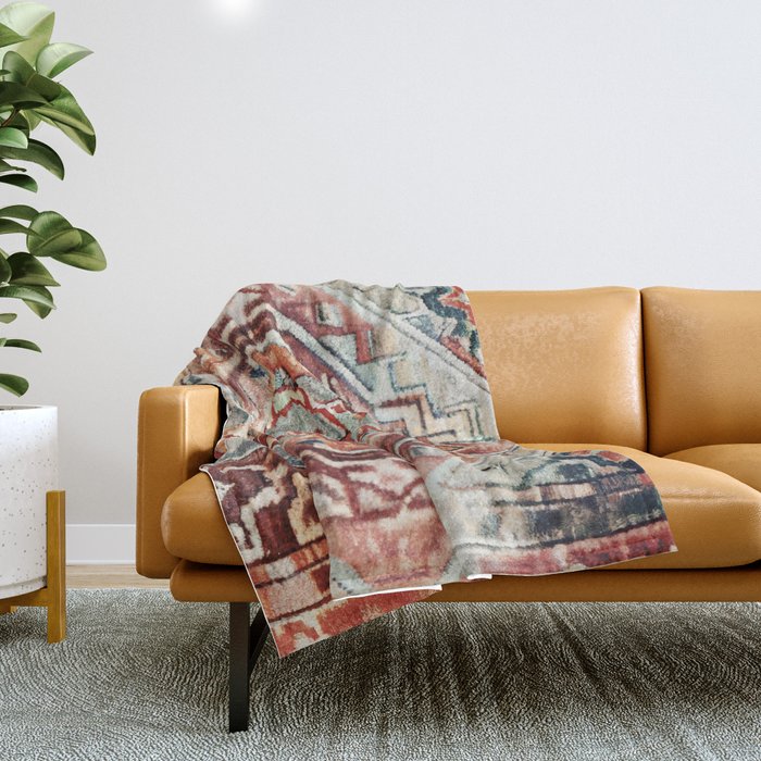 Aesthetic Boho Eclectic Throw Blanket Gallery Image 1