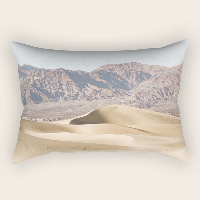 Sand Dunes Of Death Valley National Park Photo | California Landscape Art Print | USA Travel Photography Rectangular Pillow Gallery Image 1