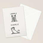Inhale Exhale Frenchie Stationery Card Gallery Image 2