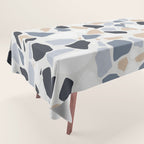 Terrazzo Mosaic Pattern, Gray and Neutral Tablecloth Gallery Image 1