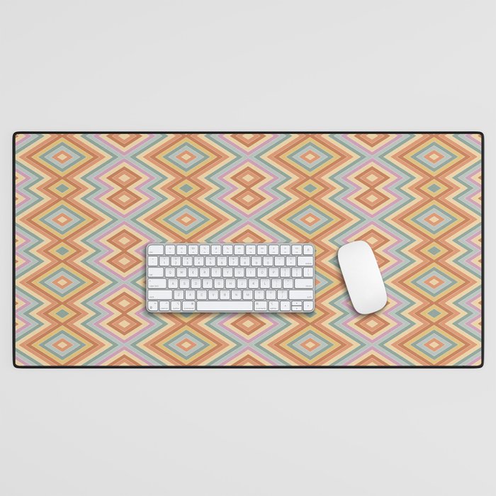 Boho Western Geometric Pattern VII Desk Mat Gallery Image 1