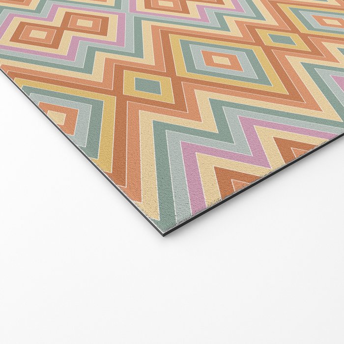 Boho Western Geometric Pattern VII Welcome Mat Gallery Image 2