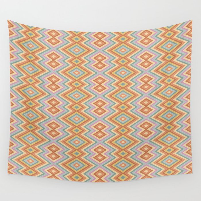 Boho Western Geometric Pattern VII Wall Tapestry Gallery Image 4