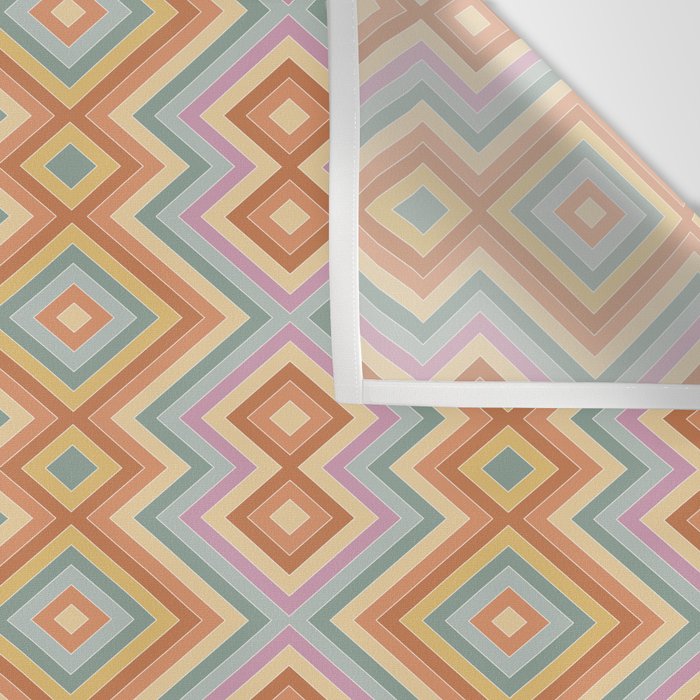 Boho Western Geometric Pattern VII Wall Tapestry Gallery Image 3