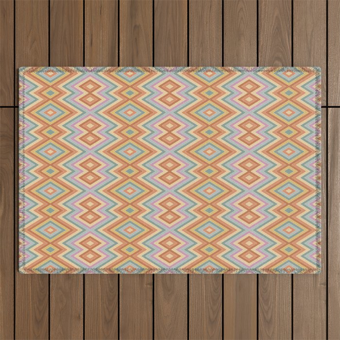 Boho Western Geometric Pattern VII Outdoor Rug Gallery Image 1