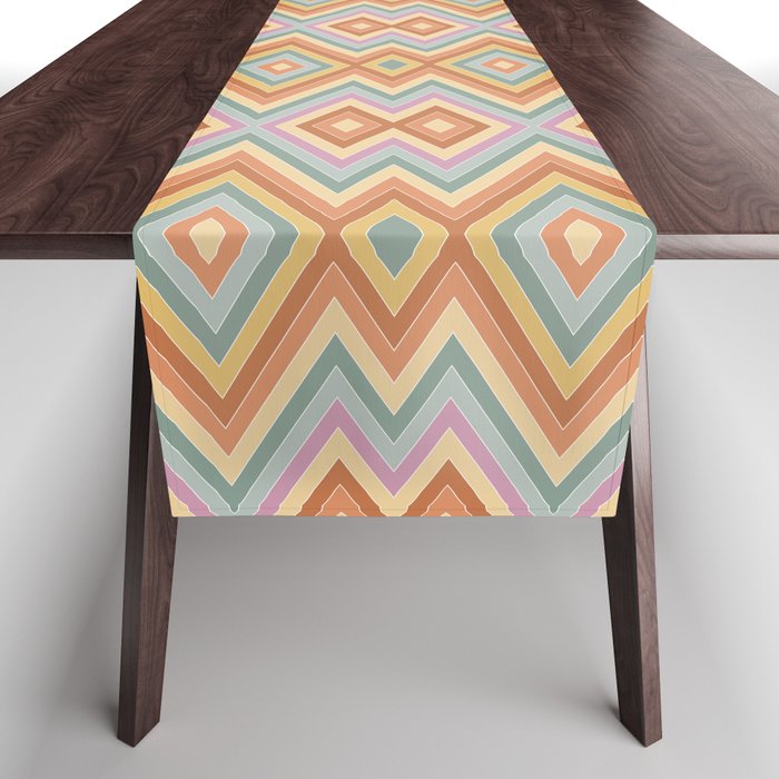 Boho Western Geometric Pattern VII Table Runner Gallery Image 1